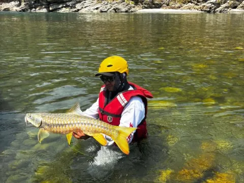 Fishing Adventure Along the Budhi Gandaki River