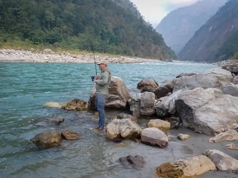 Fishing adventure in the remote Budhi Gandaki Valley