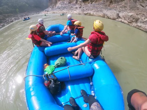 Family Rafting in Lower Seti River
