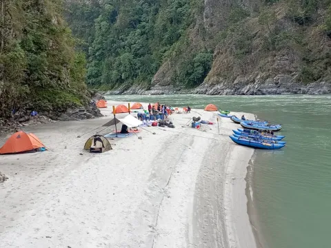 Wilderness rafting and camping adventure in Western Nepal