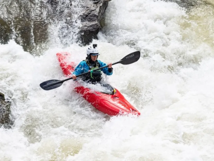 Intermediate kayaking adventure on a Himalayan river in Nepal