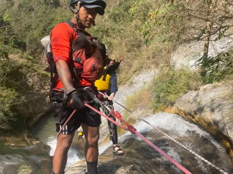 Jalbire Canyoning in Chitwan, Nepal