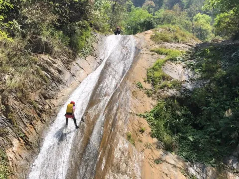 Canyoning adventure in Jalbire Nepal