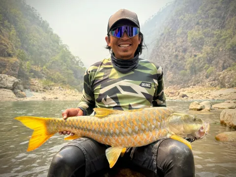 Golden Mahseer Fishing in Babai River