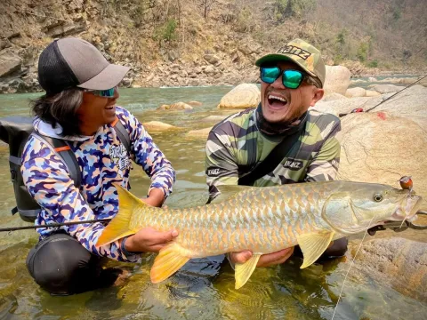 Riverside Fishing and Camping in Nepal