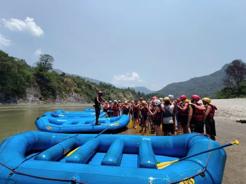 Blind Rafting in Nepal